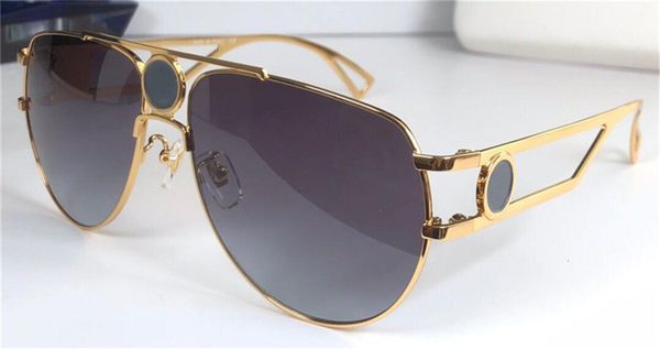 

new fashion design sunglasses 2225 pilot frame metal hollow temple outdoor glasses anti-ultraviolet lens, White;black