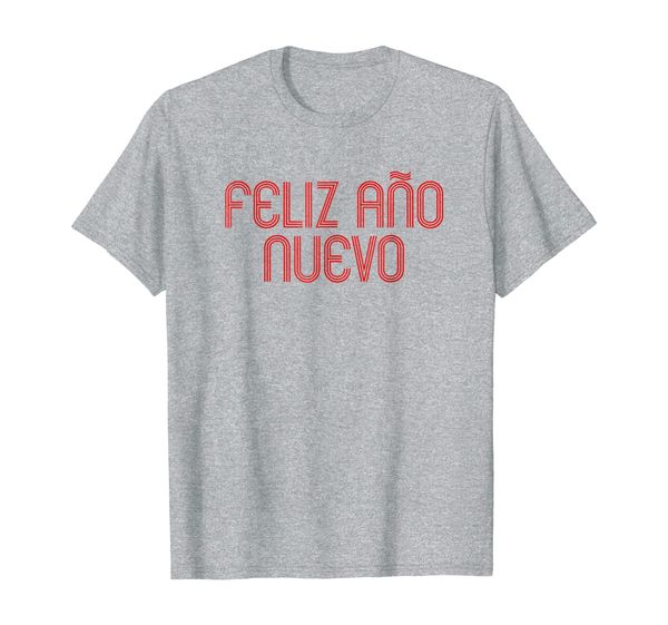 

spanish new year shirt happy feliz ano nuevo cuba gift red, White;black