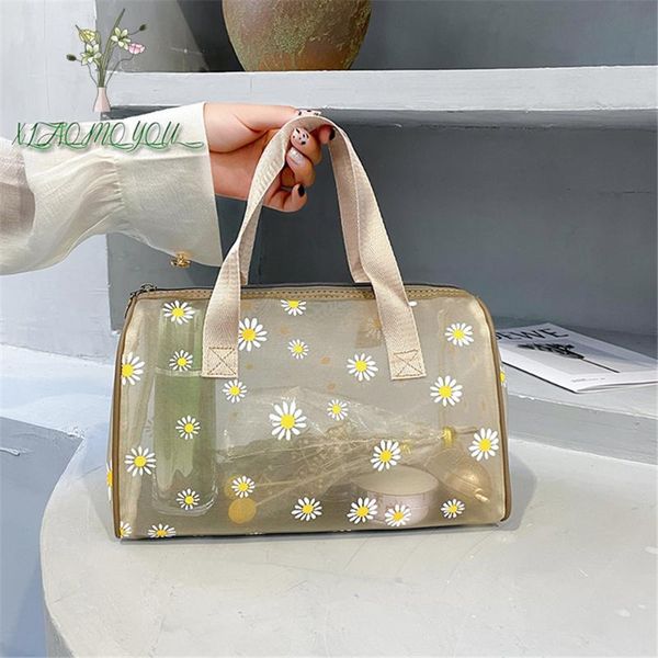 

cosmetic bags & cases pvc transparent makeup bag for women 1 pc girl clear organizer waterproof zipper beauty case travel toiletry
