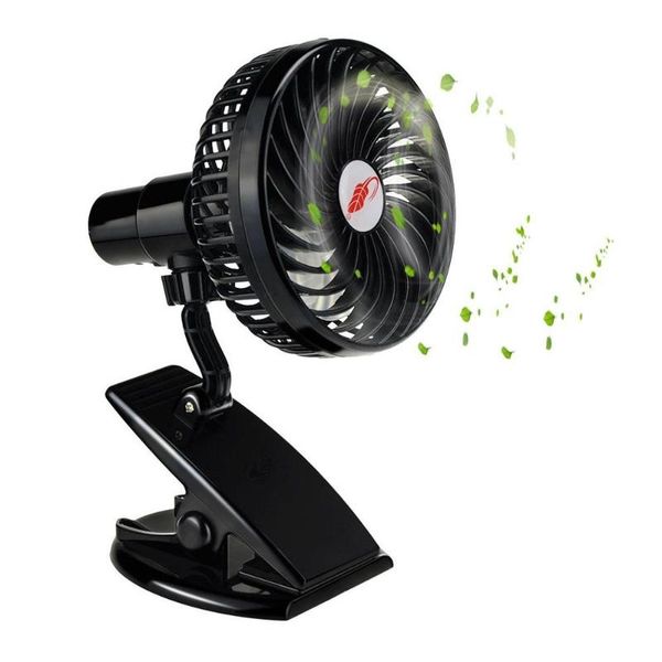 

electric fans mini fan usb mute clip rechargeable silent 4 blades baby stroller portable air cooling 3 speeds desk with output
