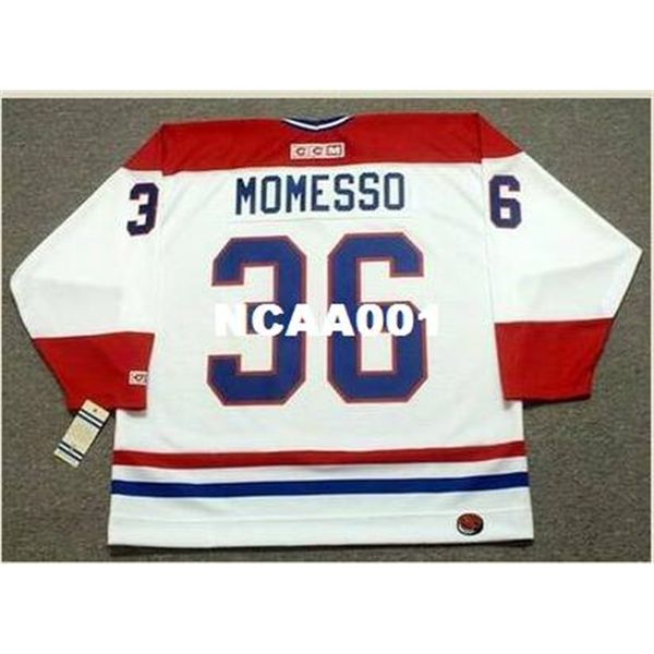 

001 #36 sergio momesso montreal canadiens 1986 ccm retro away hockey jersey or custom any name or number retro jersey, Black