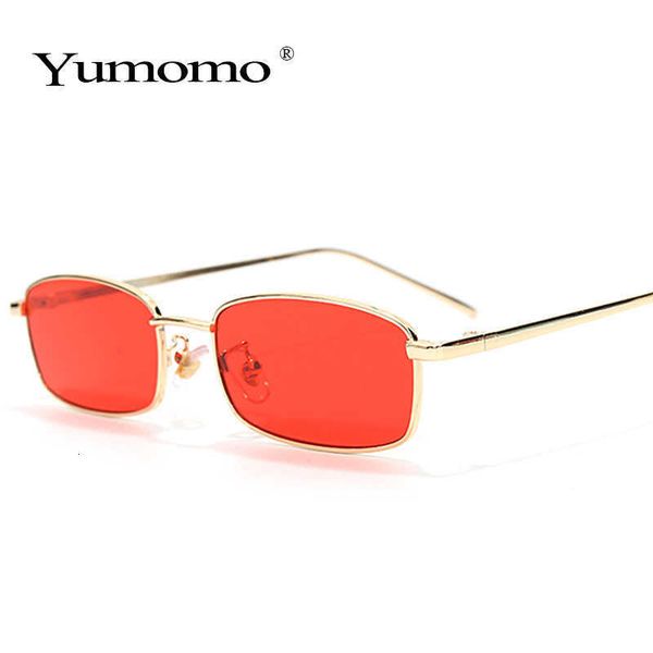 

luxury designer sunglasses retro small square women vintage brand shades black red metal color sun glasses for female fashion designer lunet, White;black