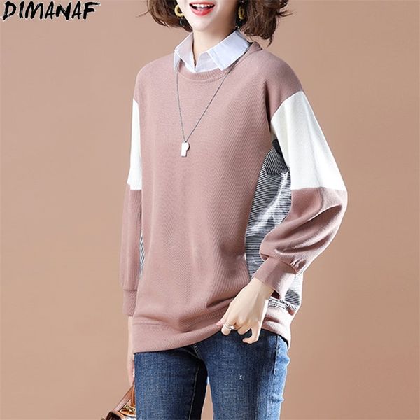 

plus size women sweatshirts patchwork striped colors casual cotton fashion autumn t-shirt pullover oversize 5xl 210531, Black