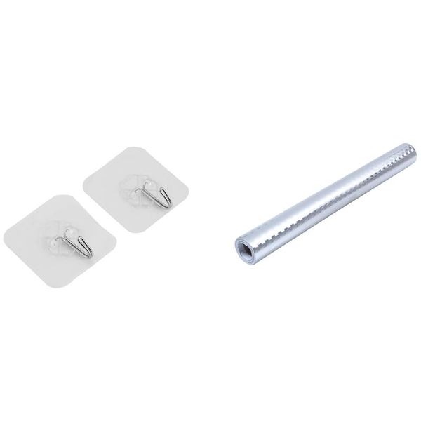 

hooks & rails 2pcs strong transparent suction cup sucker wall with oil proof waterproof sticker foil kitchen stickers