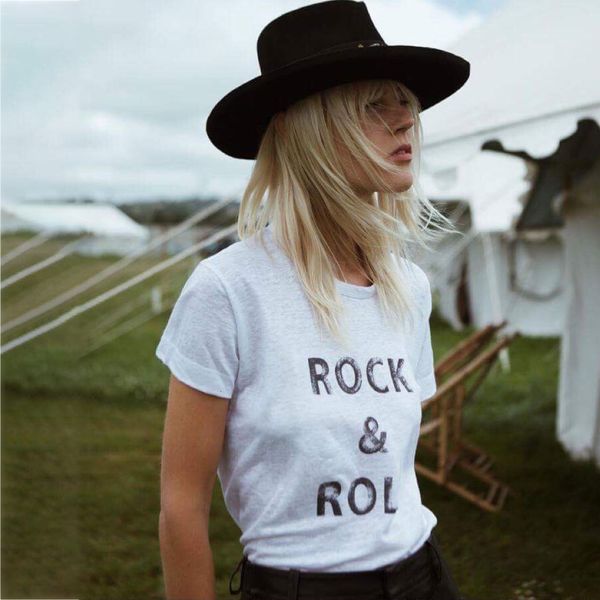 

new letter print retro woman short round neck cotton white tshirts classic t-shirts 2021 ihsk