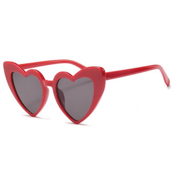 

beautyeye love heart sunglasses women cat eye vintage christmas gift black pink red shape sun glasses for uv400, White;black