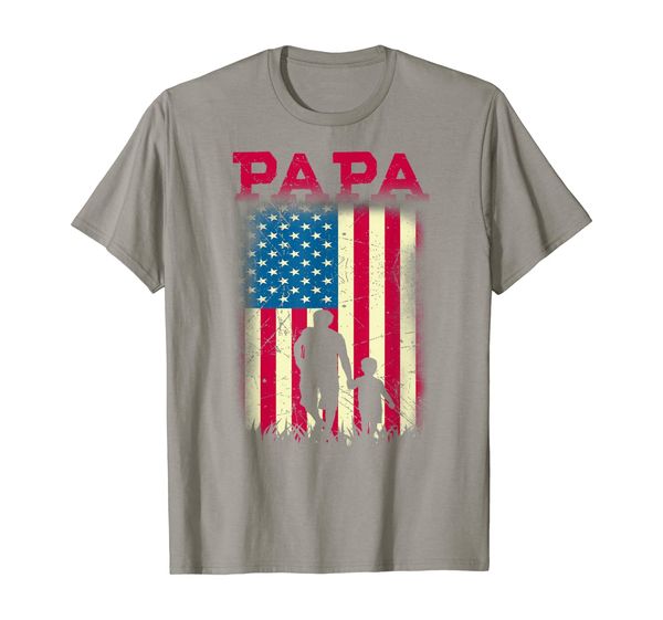 

father day gifts papa t-shirt from grandchildren, White;black