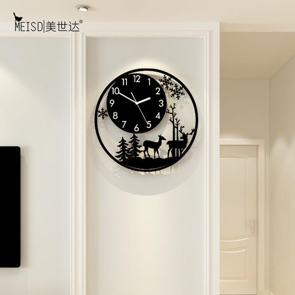 

wall clocks meisd modern designer metal clock quality horloge decoration quartz hanging on the watch