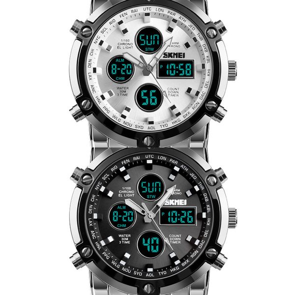 Мужские спортивные часы верхний бренд роскошные светодиодные цифровые часы мужчины военные кварцевые аналоговые наручные часы мужские часы Relogio Masculino SKMEI X0524
