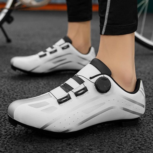 

cycling footwear 2021 road shoes sneaker white professional self-locking breathable bicycle racing, Black