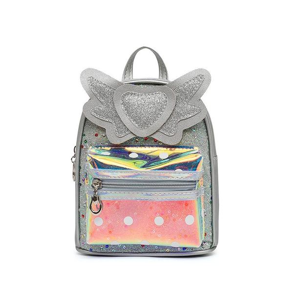 

backpack bag sequins wings love trend cute small school