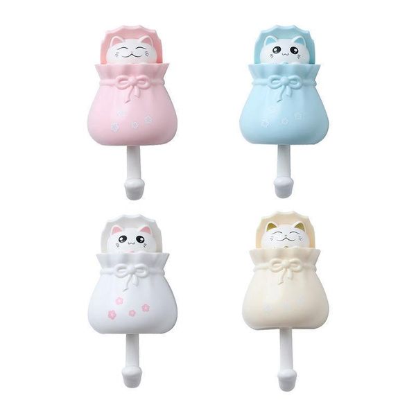 

hooks & rails cute cat for hanging keys coats bag umbrella towel scarves hats cups bathrobes sponges wall organizer hanger