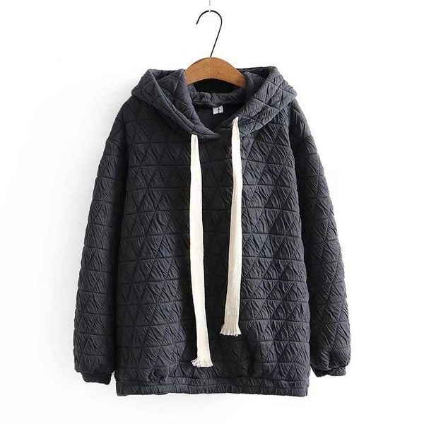 

women's hoodies & sweatshirts plus size xl-4xl thick winter casual hooded outerwear, Black