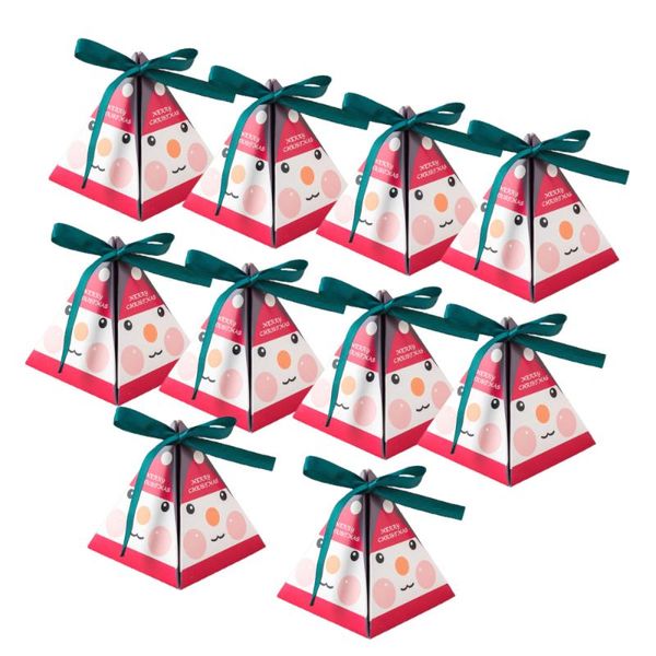 

christmas decorations box pyramid collapsible korean creativity durable 10pcs/set party boxes