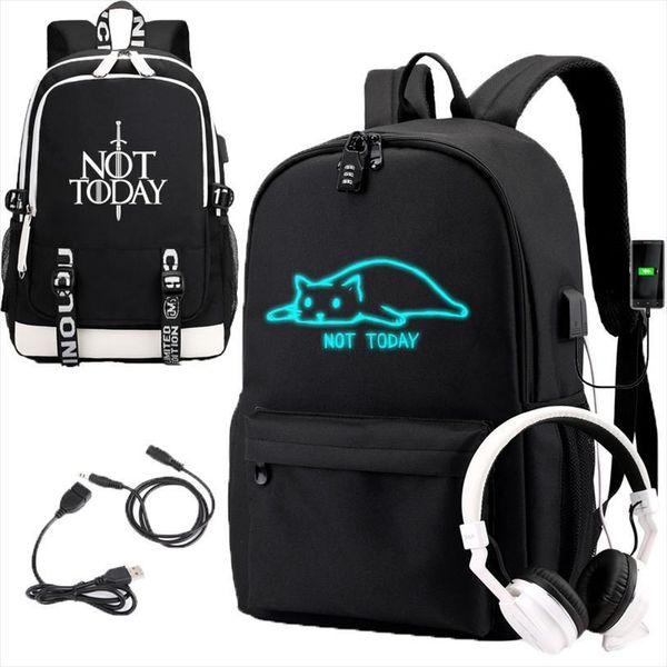 

imido luminous letter backpacks for school students black large capacity shoulders backpack teenagers personality travel bags
