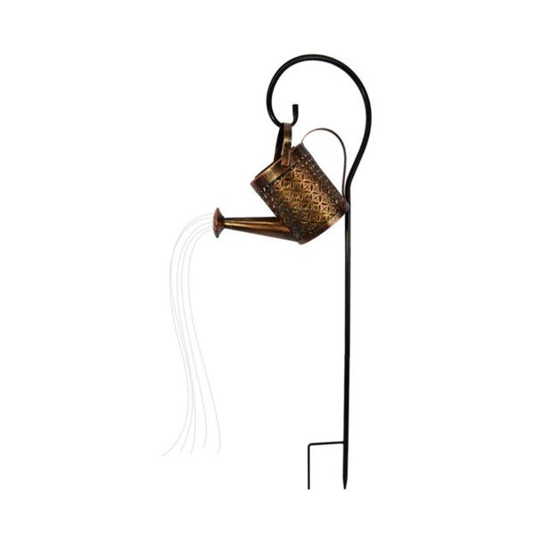 

solar lamps 1pc powered plug light outdoor decorative for yard (light brown)