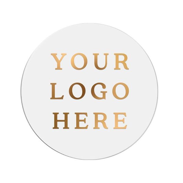 

500 pcs customize round business social media logo sticker inexpensive postage labels thank you order stickers waterproof labels
