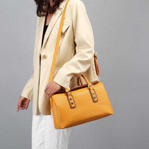 

waist bags 2021 europe and the united states autumn winter woven ladies handbag fashion simple solid color cross-body bag two sets
