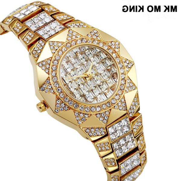 

brand women's diamond-studded pointer fashion stainless steel watch ladies quartz waterproof clock bracelet relogio masculino, Slivery;brown