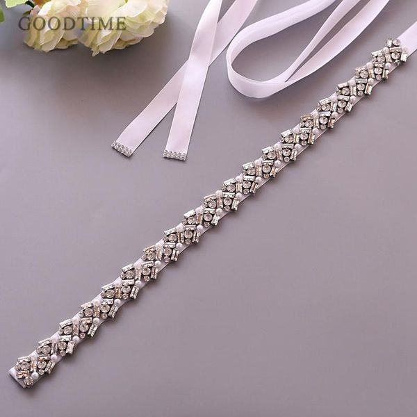 

wedding sashes crystal belt luxury women bridal rhinestone applique accessories belts for evening party dress decoration, White
