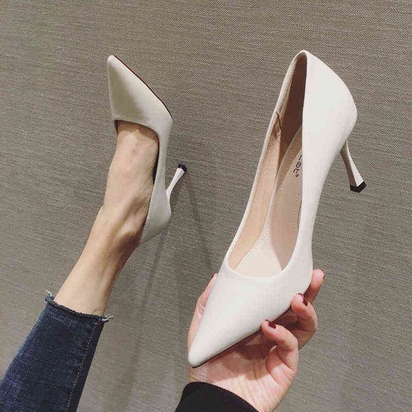 

dress shoes high heels micro ins fashion versatile social heeled shoes, Black