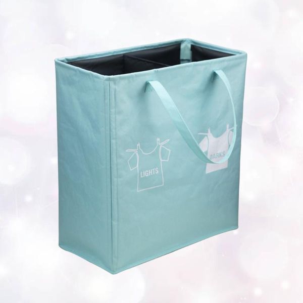 

laundry bags oxford double lattice basket household folding bag (light grey)