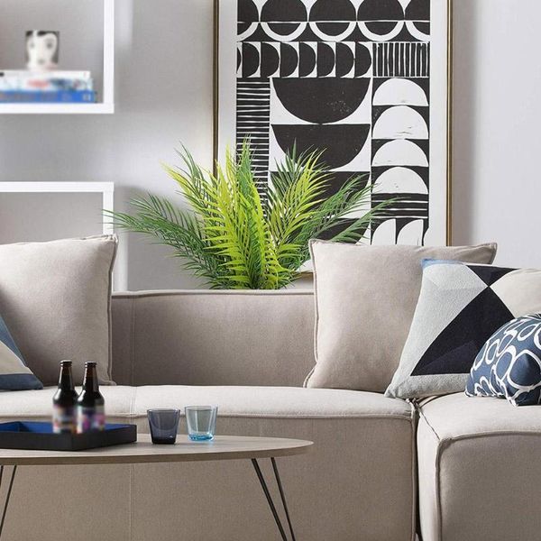 

decorative flowers & wreaths plastic artificial silk green plants fake leaves branches boston craft bouquet decoration home foliage fern w6a