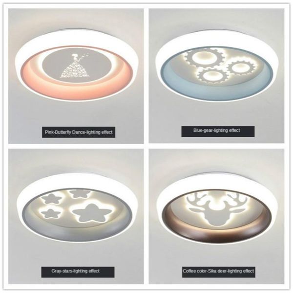 

ceiling lights nordic acrylic led lamp creative bedroom study room decoration lamps cartoon children's light