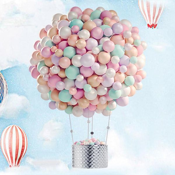 

kids gift 10 inch 100pcs latex macaron color round air balloons valentine's day decor party wedding decoration
