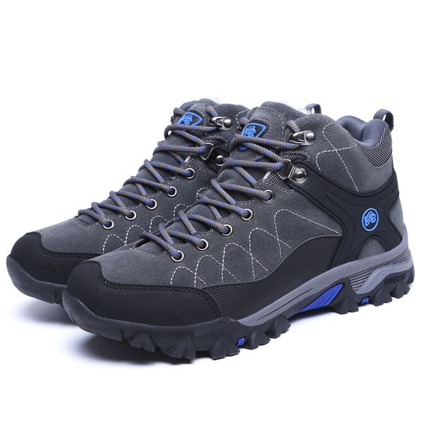 

men snow boots waterproof winter men shoes 2020 ankle boots man plush warm lace-up non-slip outdoor male footwear plus 36-45
