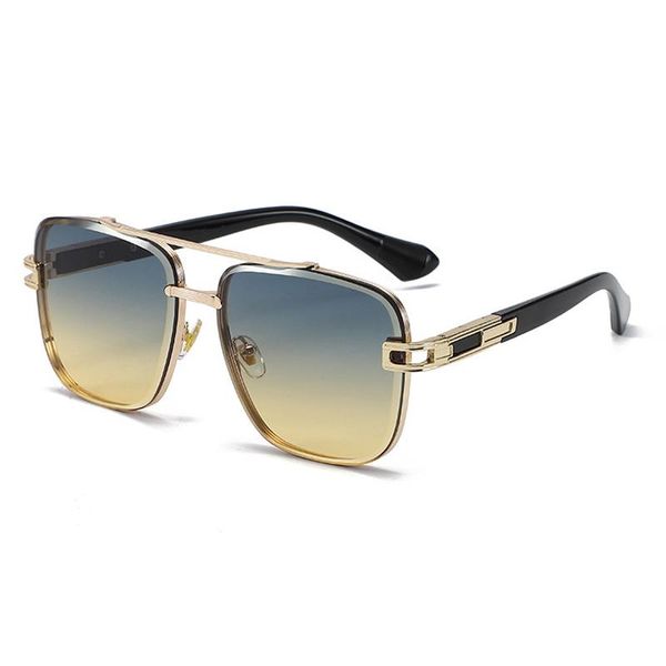 

sunglasses 2021 design fashion style square metal small frame rimless men sun glasses oculos uv400, White;black