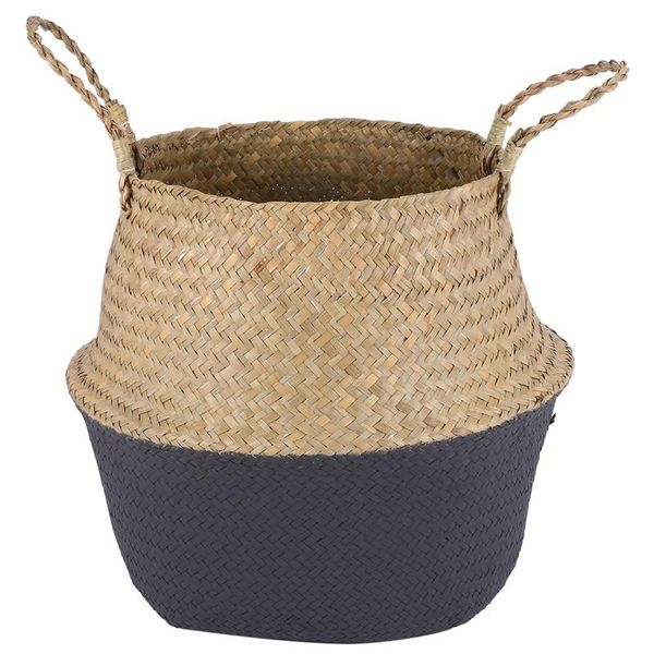 

nordic bamboo flower basket straw storage basket flower pot organizer handmade wicker rattan woven