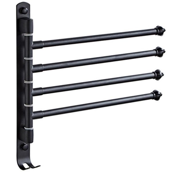 

towel racks 180 degree rotating rack stainless steel movable bar simple fashion
