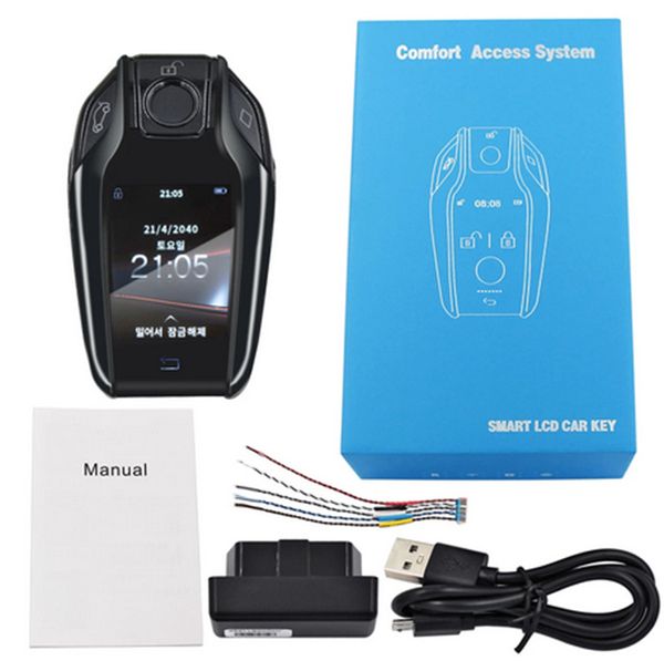 

new universal cf400 smart remote car key lcd screen for bmw benz audi toyota honda land rover cadillac lexus kia ford support korean english