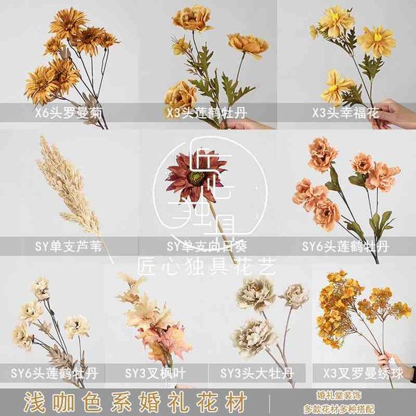 

european brown imitation wedding hall decoration series