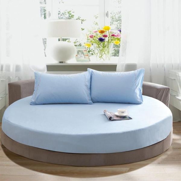 

sheets & sets solid color pure cotton round bed spread fitted sheet covers