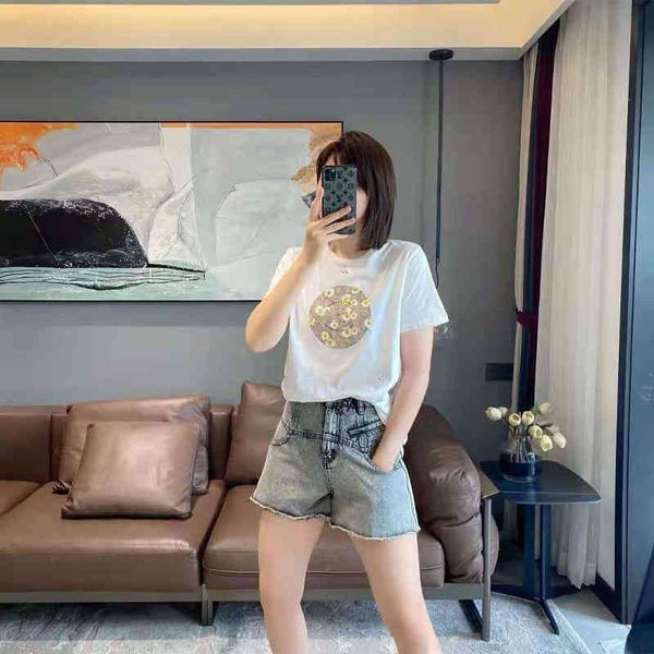 

summer lovers street fashion ch t-shirt women's embroidery floret letter printing loose medium long men's and short sleeves, White;black