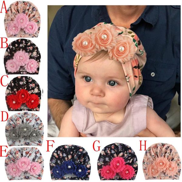 

new baby fashion sun flower hat newborn cap fetal cap basin warm girl boys cute hat warm printed embroidery children, Yellow