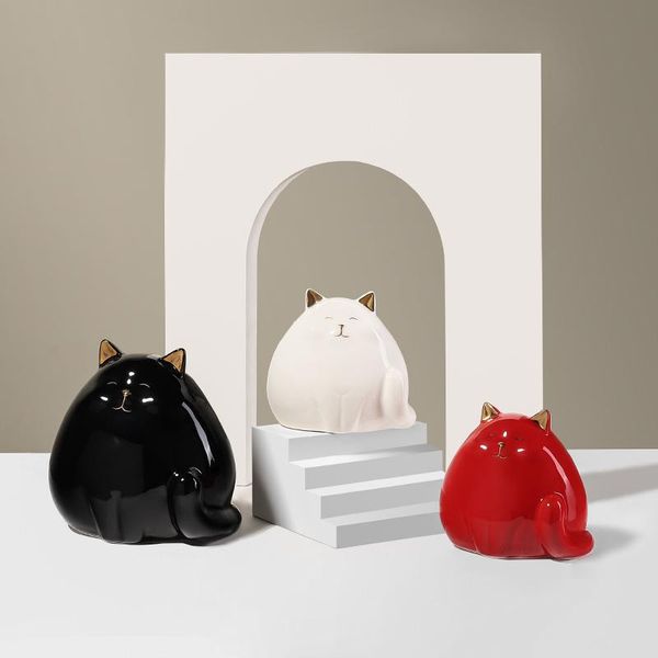 

decorative objects & figurines modern living room decorations deskfurnishings cat sculpture resin crafts holiday gifts
