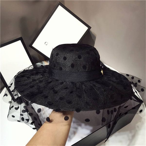 

mesh dome wide brim hats womens holiday beach hats sun hat tide 2 colors fisherman hats, Blue;gray