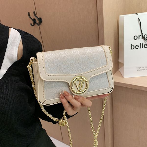 

70% factory store printed 2021 autumn winter chain small square bag korean fashion letter one shoulder messenger bag