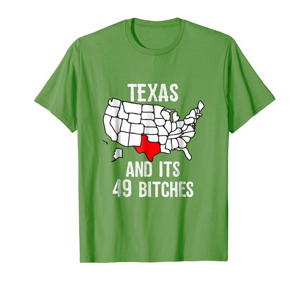 

texas and its 49 bitches texan america t-shirt, White;black