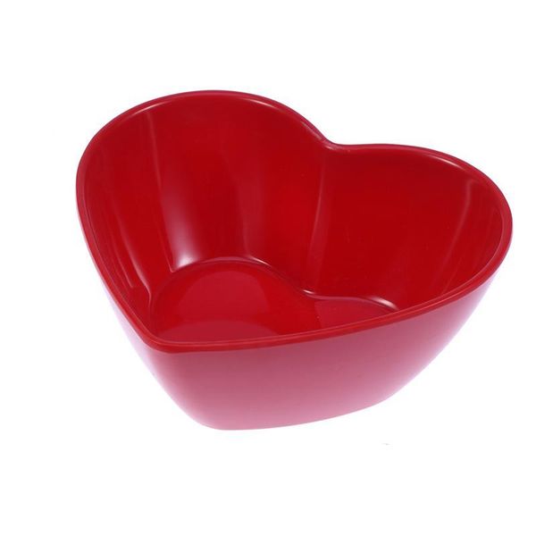 

melamine heart shaped salad bowl rotating pot dish bucket imitation porcelain tableware bowl lace self-service seasoning