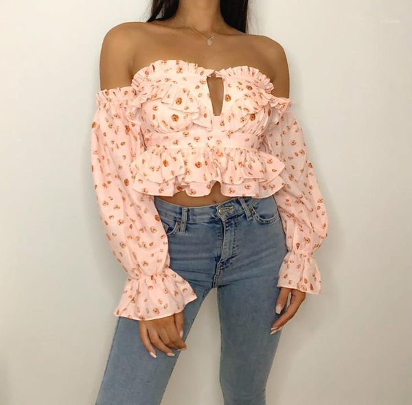 

fashion summer off the shoulder blouse women's blouses & shirts, White
