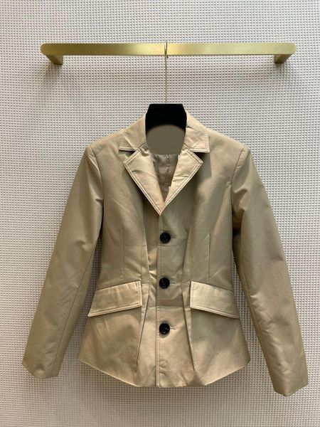 

women's suits & blazers high street solid coats for women high-end brand 3d cut lapel long sleeve big pocket slim suit jackets lady win, White;black