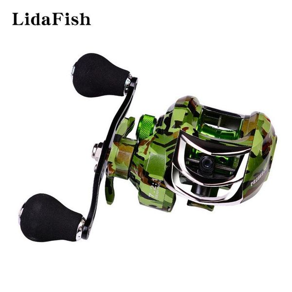 

baitcasting reels 10kg max drag fishing reel 7.2:1 magnetic brake system 18+1 ball bearings metal spool tackles