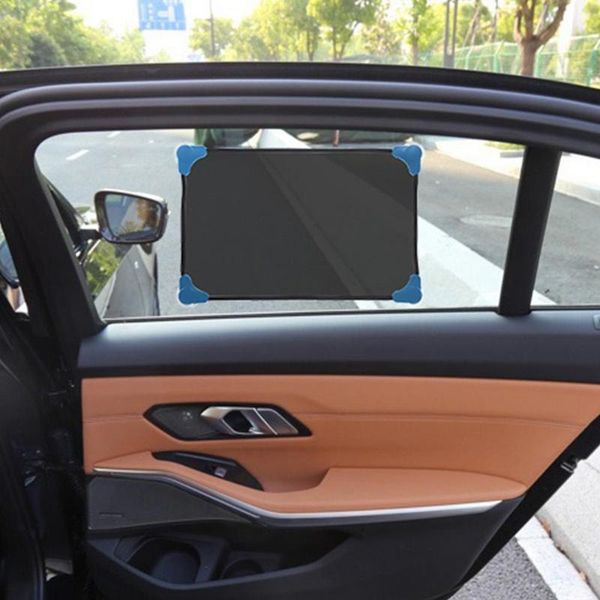 

car sunshade 4 colors 30x50cm window shades powerful suction cup foldable side glass summer double solar uv protection for kids