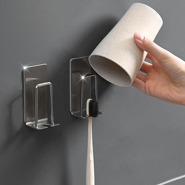 

toothbrush holders holder stainless steel multifunctional rack toothpaste mouthwash cup storage economic bathroom supplies