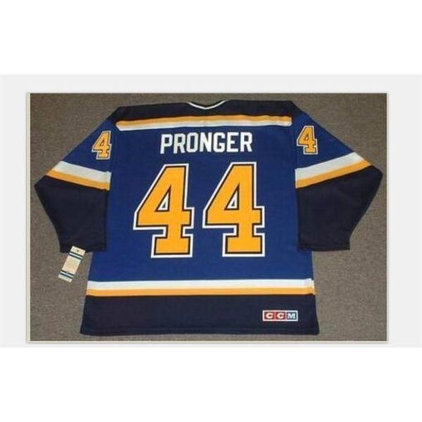 

goodjob men youth women vintage # 44 chris pronger st. louis blues 2001 hockey jersey size s-5xl or custom any name or number, Black