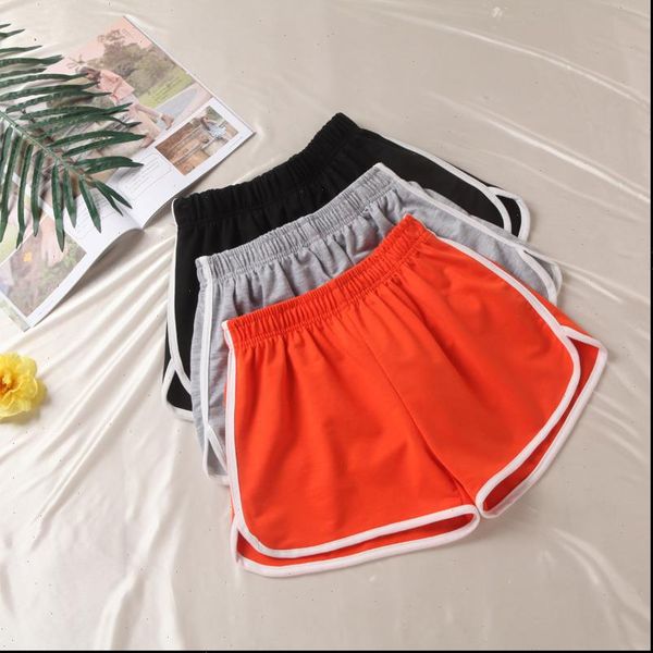

black shorts women patchwork body fitness workout summer shorts female plus size elastic loose casual shorts 2021, White;black